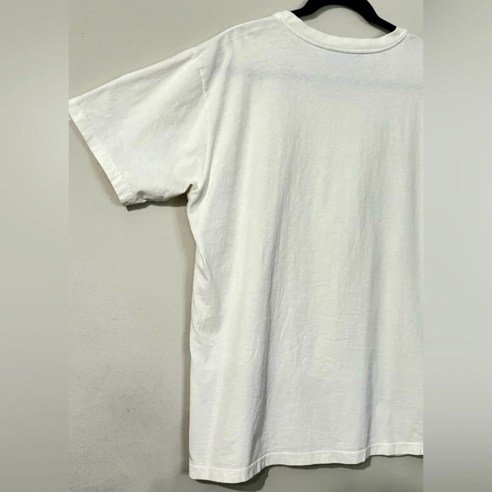 Gucci T shirt Authentic Classic GG Oval Logo Off White Short Sleeve Size L Used!